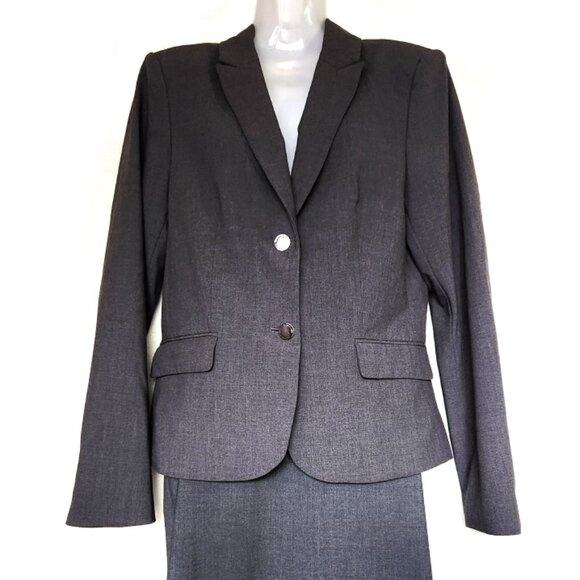 Calvin Klein Career Professional Blazer with Skirt Suit Set - Picture 2 of 8